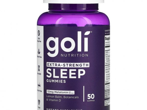Goli Nutrition, Sleep, повышенная сила действия, 10 мг, 50 жевательных таблеток