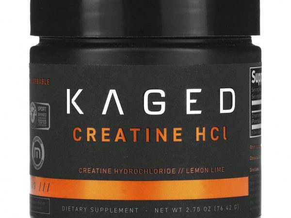 Kaged, Креатин гидрохлорид, лимон и лайм, 76,42 г (2,7 унции)