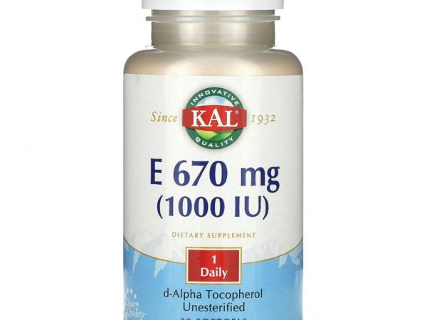 KAL, E, 670 мг (1000 МЕ), 30 мягких таблеток