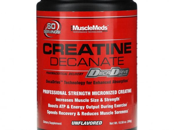 MuscleMeds, Деканат креатина, без добавок, 300 г (10,58 унции)