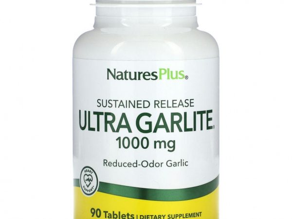 NaturesPlus, Ультра-гарлит с замедленным высвобождением, 1000 мг, 90 таблеток