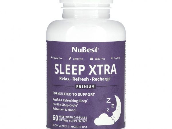 NuBest, Sleep Xtra, 60 вегетарианских капсул