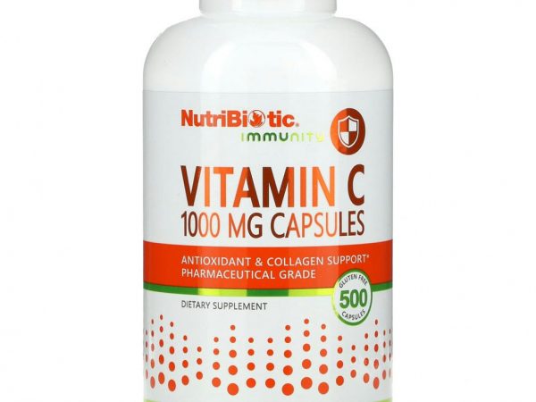 NutriBiotic, Витамин C, 1000 мг, 500 капсул