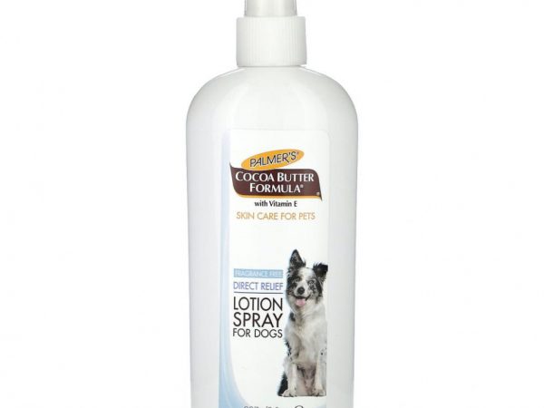 Palmer's for Pets, Какао-масло с витамином Е, лосьон-спрей для собак, без отдушек, 227 г (8 жидк. Унций)