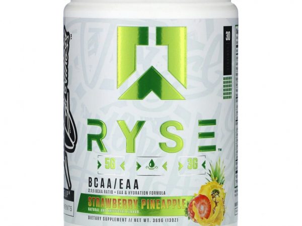 Ryse Supps, BCAA / EAA, клубничный и ананас, 369 г (13 унций)