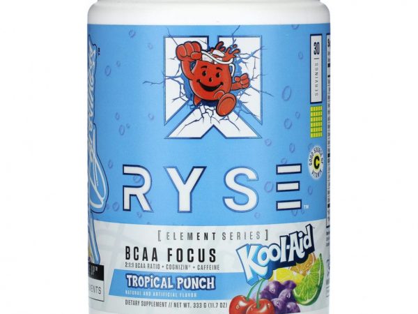 Ryse Supps, Element Series, BCAA Focus, Kool-Aid, тропический пунш, 333 г (11,7 унции)