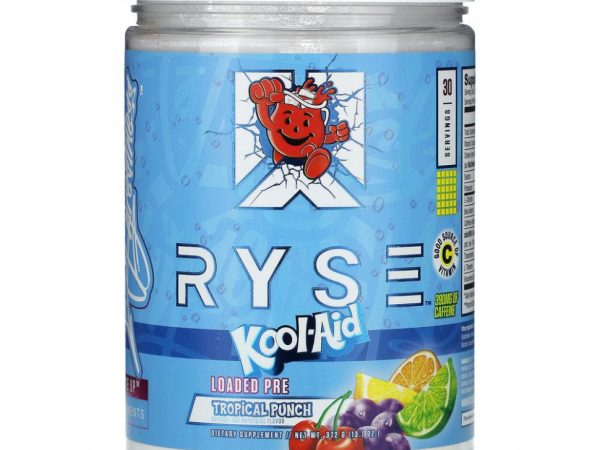 Ryse Supps, Loaded Pre, Kool-Aid, тропический пунш, 372 г (13,1 унции)