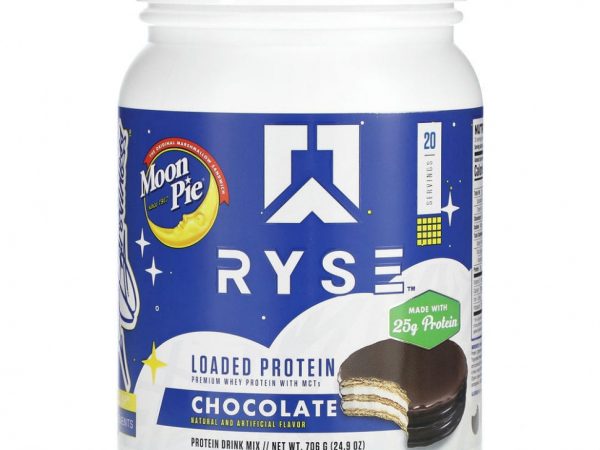 Ryse Supps, Loaded Protein, лунный пирог, шоколад, 706 г (24,9 унции)