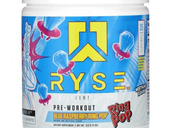 Ryse Supps, Предтренировочный комплекс с синей малиной, 313 г (11 унций)