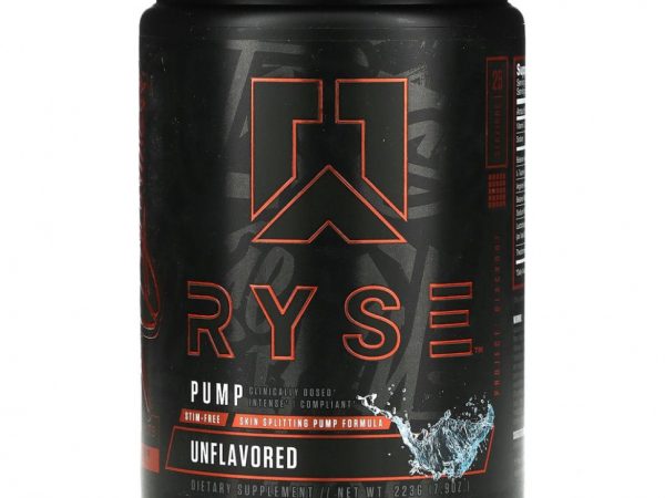 Ryse Supps, Pump, без добавок, 223 г (7,9 унции)