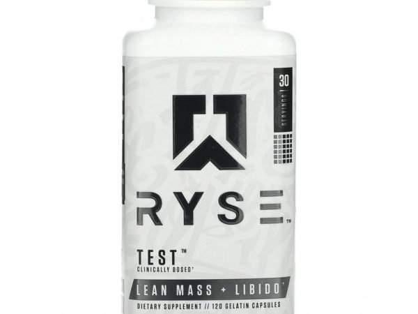 Ryse Supps, Test, безжировая масса и либидо, 120 желатиновых капсул
