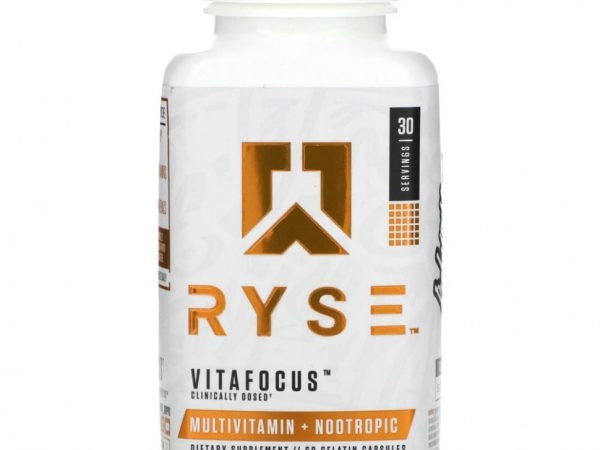 Ryse Supps, Vitafocus, мультивитамины и ноотропы, 60 желатиновых капсул