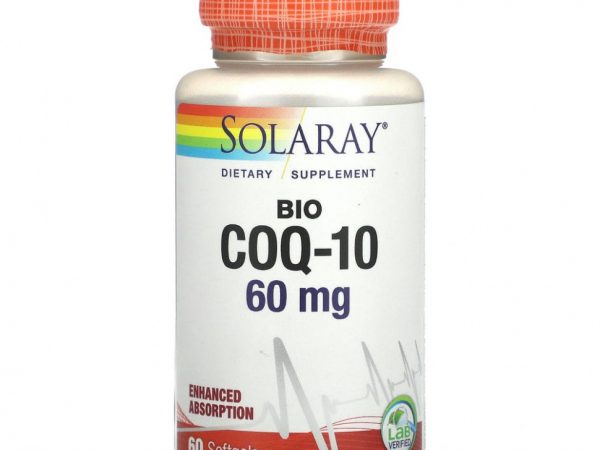 Solaray, Bio CoQ-10, 60 мг, 60 мягких таблеток