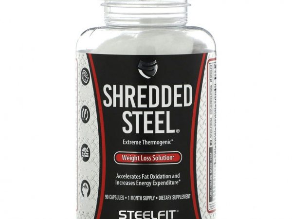 SteelFit, Shredded Steel, средство для снижения веса, 90 капсул