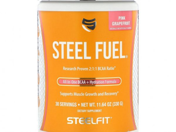 SteelFit, Steel Fuel, розовый грейпфрут, 330 г (11,64 унции)