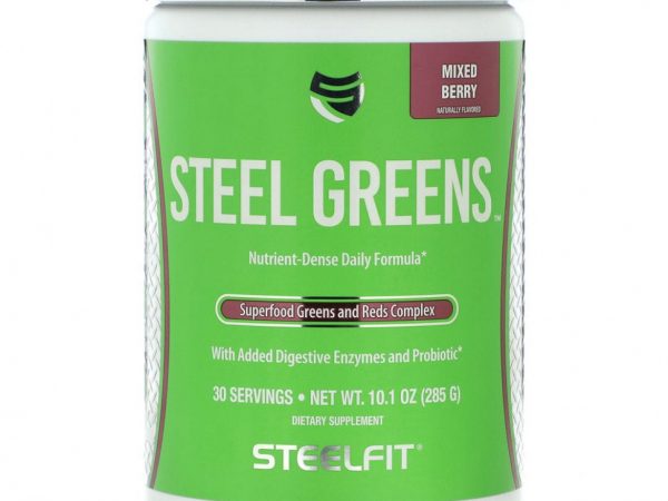 SteelFit, Steel Greens, ягодное ассорти, 285 г (10,1 унции)