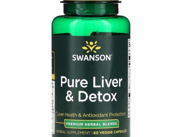 Swanson, Pure Liver & Detox, 60 растительных капсул