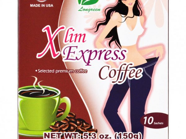 Longreen, кофе Xlim Express, 10 Пакетиков, 150 г (5,3 унции)