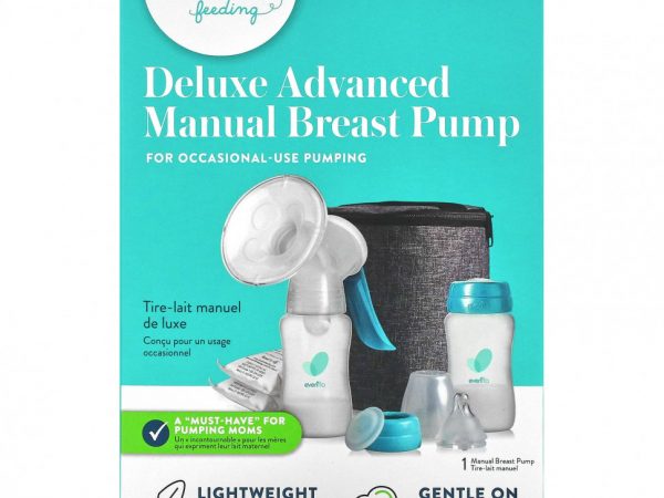 Evenflo Feeding, Улучшенный молокоотсос с ручным управлением, набор из 10 предметов