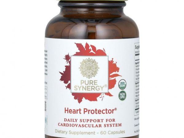 Pure Synergy, Органическое средство для защиты сердца, 60 растительных капсул