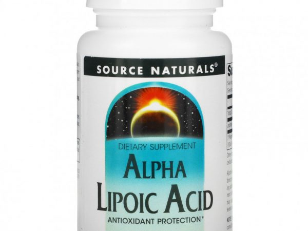 Source Naturals, Альфа-Липоевая Кислота 100 таблеток