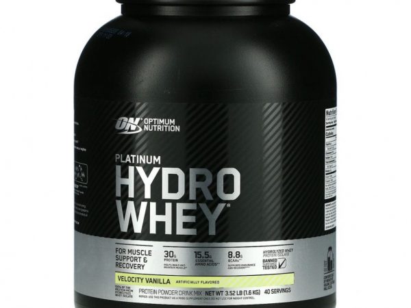 Optimum Nutrition, Platinum Hydrowhey, Velocity Vanilla, 3.5 lbs (1,590 g)