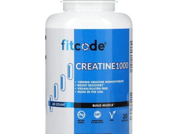 FITCODE, Creatine1000, 500 мг, 60 растительных капсул