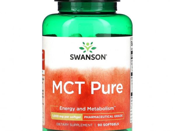 Swanson, MCT Pure, 1000 мг, 90 мягких таблеток