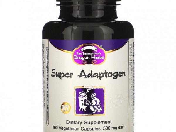 Dragon Herbs, Super Adaptogen, 500 mg, 100 Vegetarian Capsules