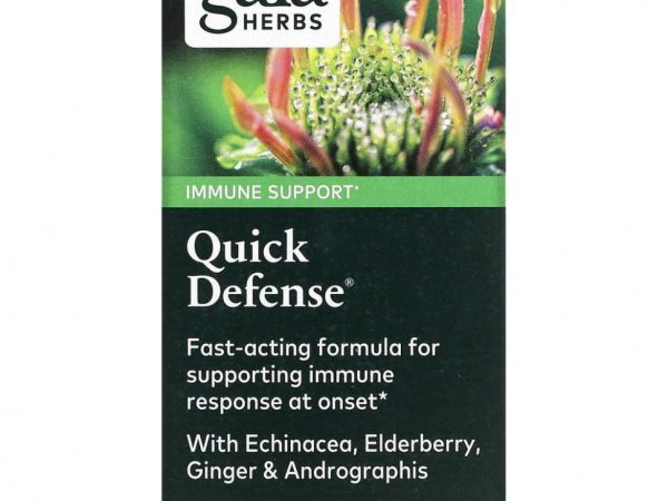 Gaia Herbs, Quick Defense, 40 веганских капсул Liquid Phyto-Caps