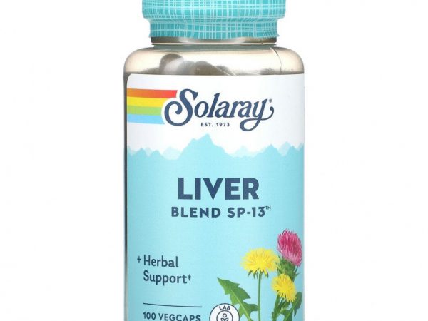 Solaray, Liver Blend SP-13, 100 Easy-To-Swallow Capsules