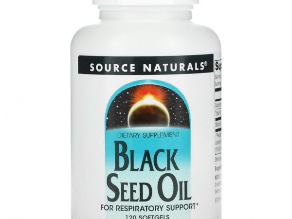Source Naturals, Масло черного тмина, 120 мягких таблеток