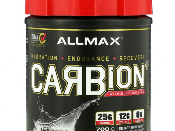 ALLMAX Nutrition, CARBion + с электролитами, без ароматизаторов, 24,7 унции (700 г)