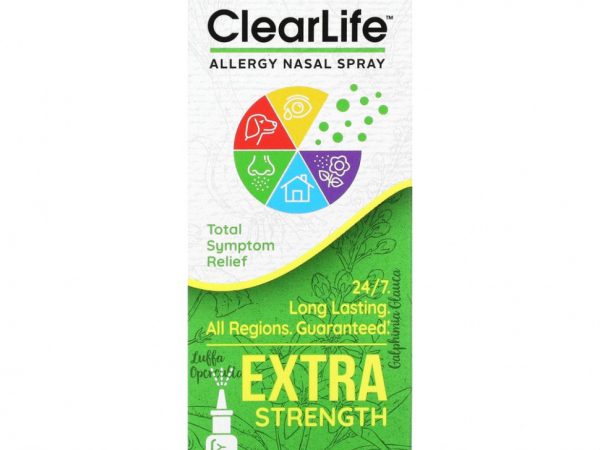 MediNatura, ClearLife, назальный спрей против аллергии повышенной силы действия, 20 мл (0,68 жидк. унций)