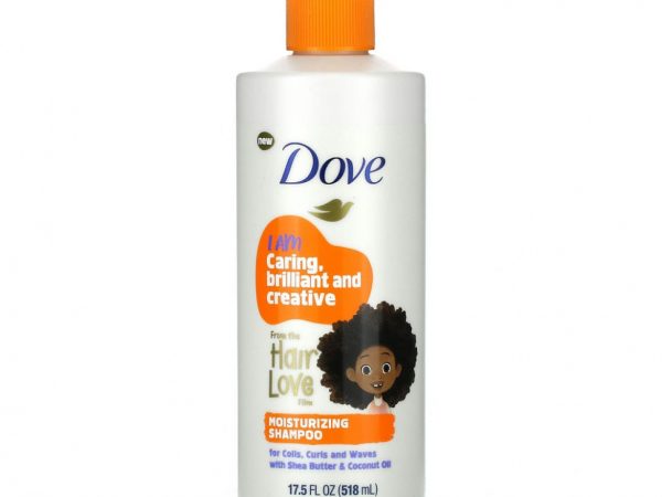 Dove, Kids Care, увлажняющий шампунь, для локонов, локонов и волн, 518 мл (17,5 жидк. Унции)