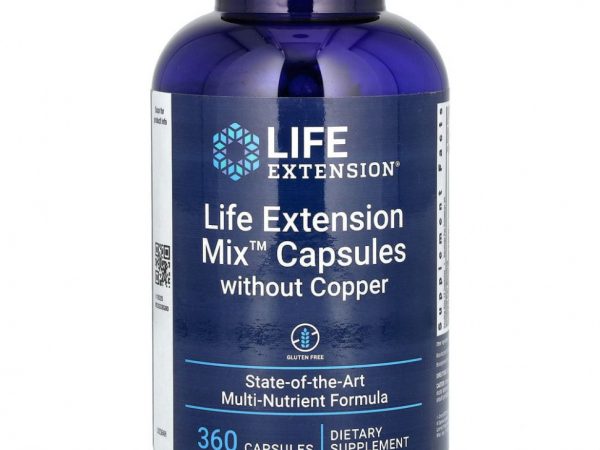 Life Extension, Смесь капсул без меди, 360 капсул