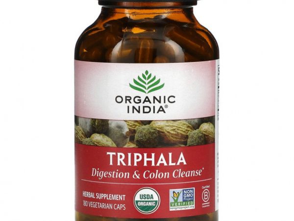 Organic India, Трифала, 180 вегетарианских капсул