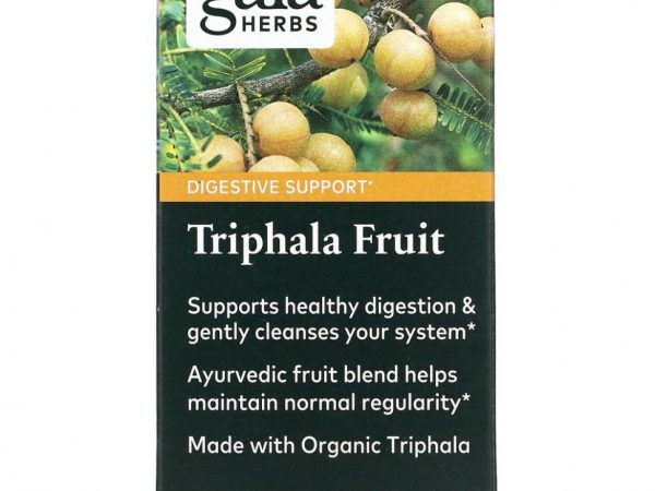Gaia Herbs, Смесь плодов «трифала», 60 растительных капсул