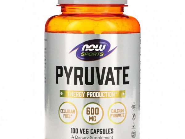 NOW Foods, Пируват, 600 мг, 100 капсул