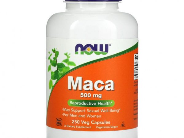 NOW Foods, мака, 500 мг, 250 растительных капсул