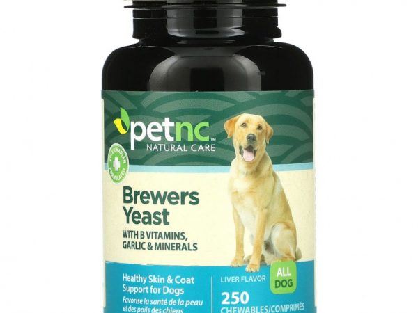 petnc NATURAL CARE, пивные дрожжи, ароматизатор «Печень», 250 жевательных таблеток