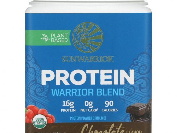 Sunwarrior, Warrior Blend Protein, с шоколадом, 375 г (13,2 унции)