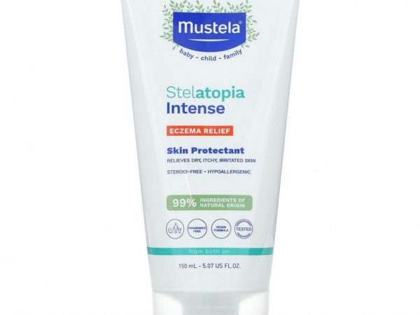 Mustela, Stelatopia Intense, средство от экземы, средство для защиты кожи, без отдушек, 150 мл (5,07 жидк. Унции)