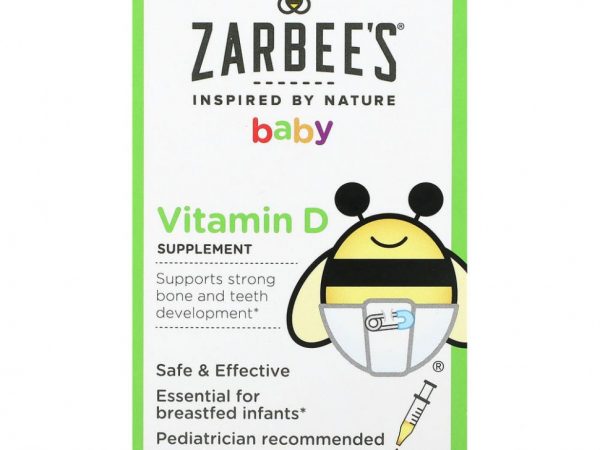 Zarbee's, Витамин D для малышей, 14 мл (0,47 жидк. унции)