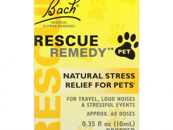 Bach, Original Flower Remedies, Rescue Remedy Pet, натуральное средство для снятия стресса, пипетка, 10 мл (0,35 жидк. Унции)