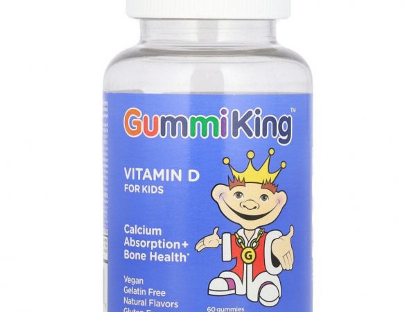 GummiKing, Витамин D для детей, 60 жевательных мармеладок