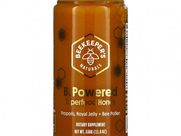 Beekeeper's Naturals, B. Powered, мед из суперфудов, 330 г (11,6 унции)
