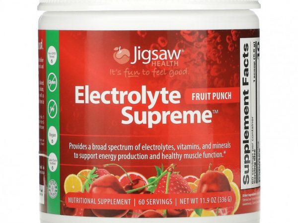 Jigsaw Health, Electrolyte Supreme, фруктовый пунш, 336 г (11,9 унции)