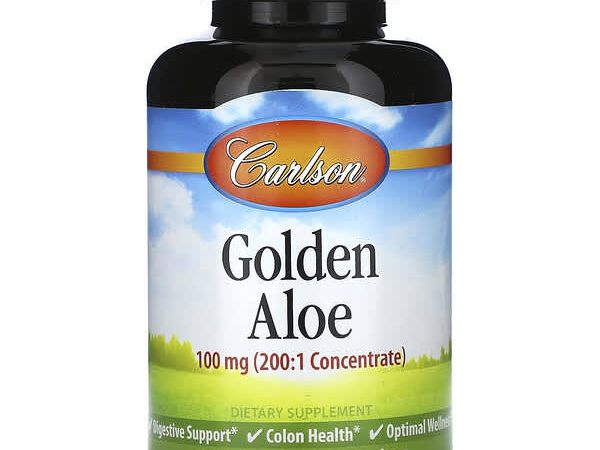 Carlson, Golden Aloe, 100 мг, 180 мягких таблеток