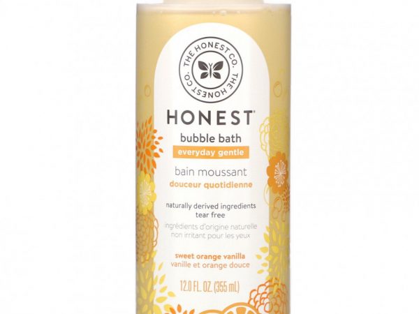 The Honest Company, Everyday Gentle Bubble Bath, Сладкий апельсин и ваниль, 12,0 жидких унций (355 мл)